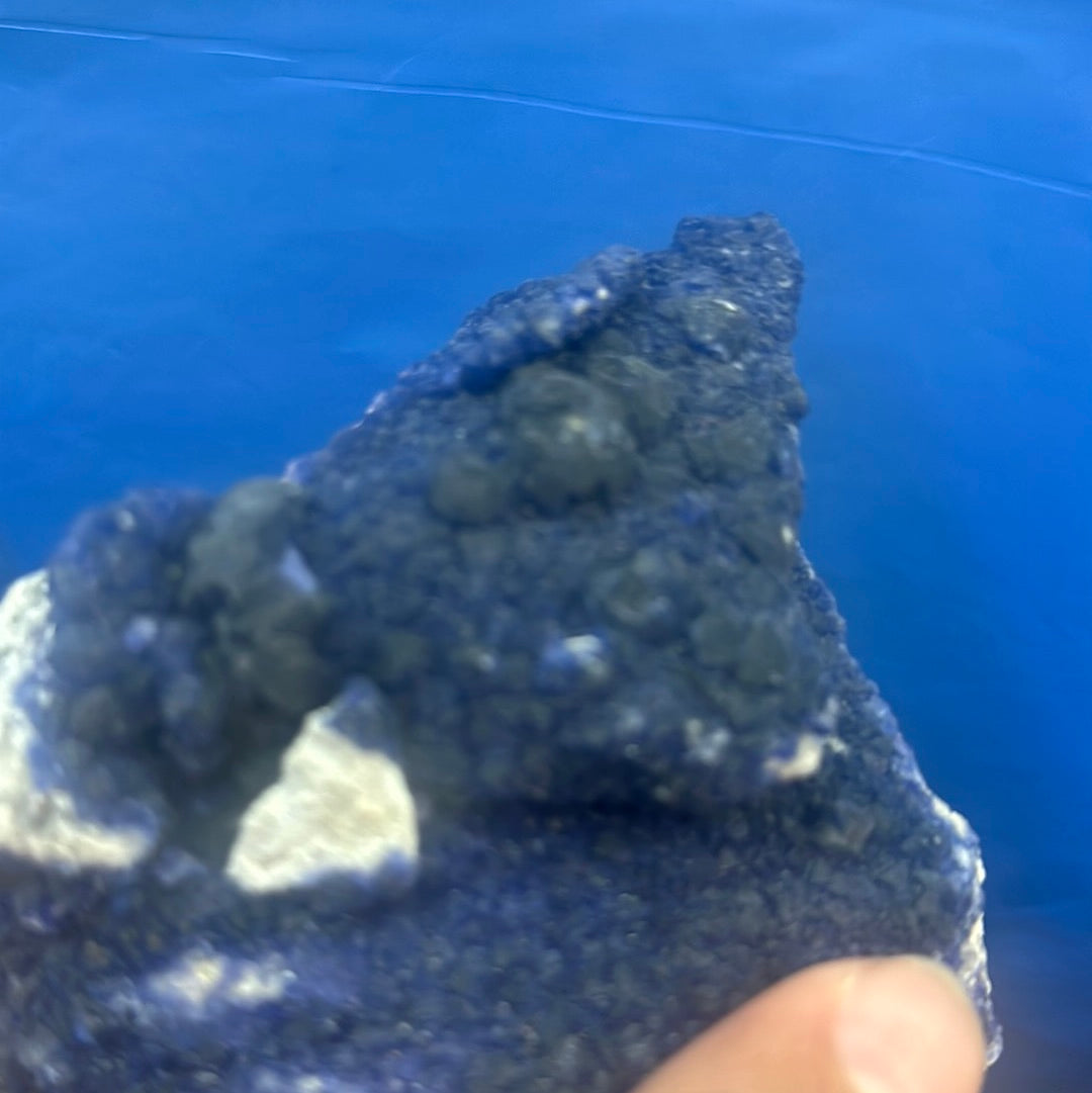 Blueberry fluorite specimen