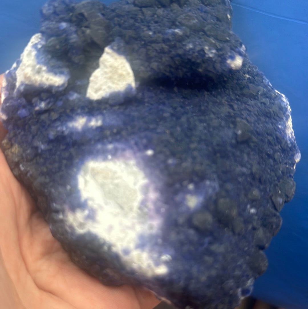 Blueberry fluorite specimen