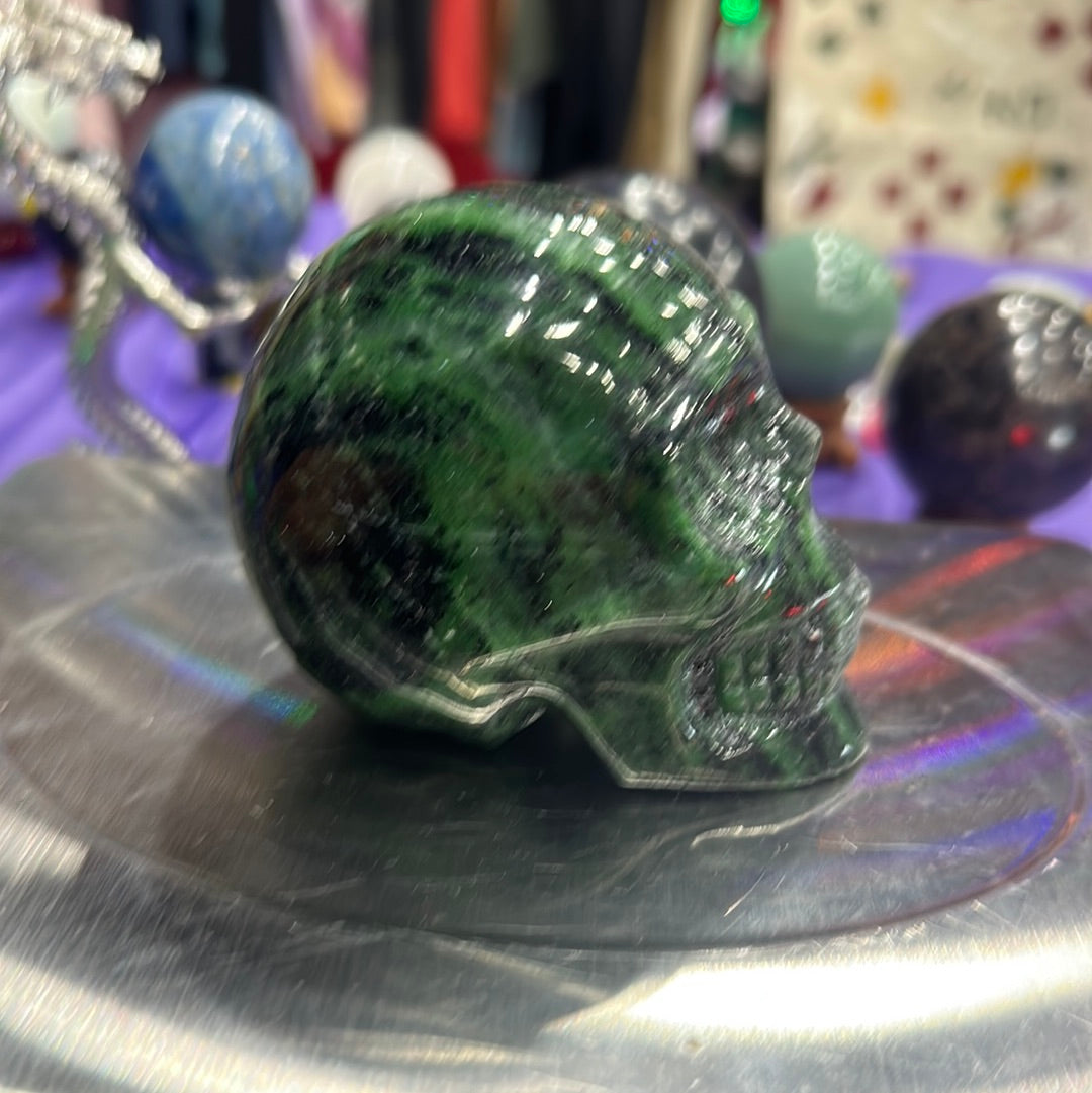 Zoisite Skull