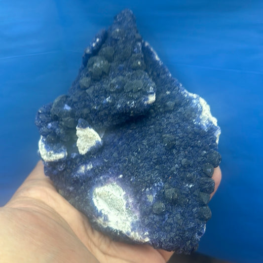 Blueberry fluorite specimen